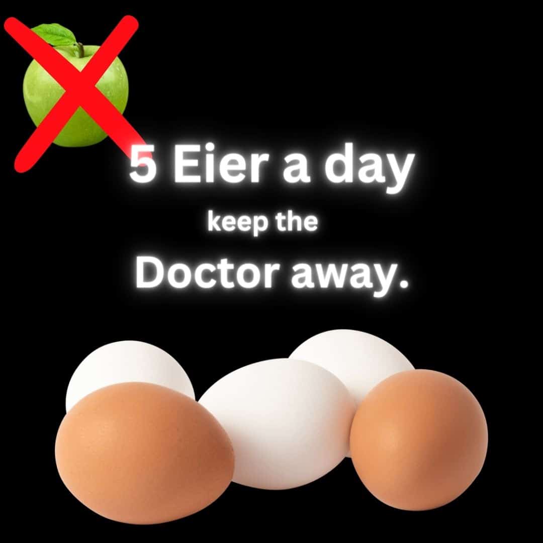 5 Eier am Tag essen